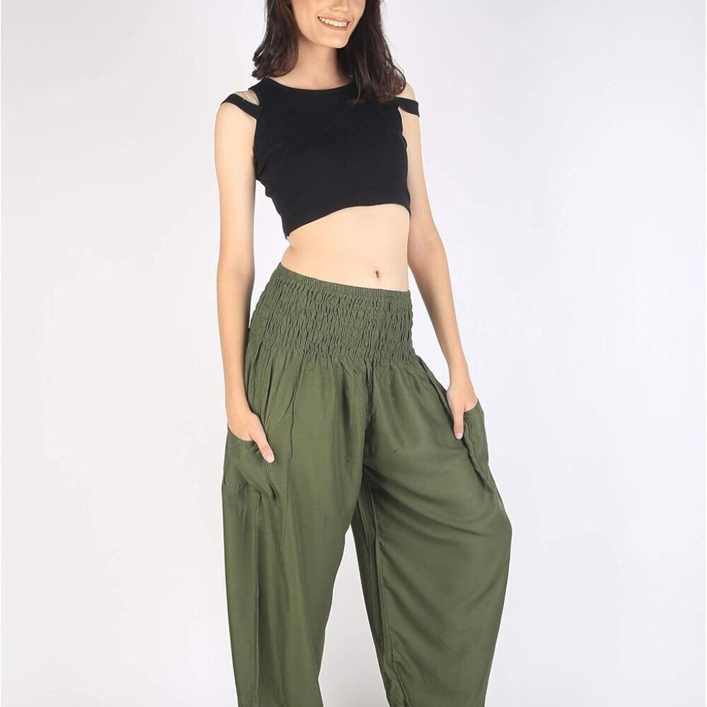 Harem Pants Yoga Trousers for Woman Bohemian Beach Pants - Picture 6 of 7